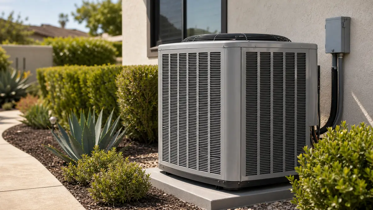 Trane variable-speed heat pump outdoor unit installed at a Glendale home