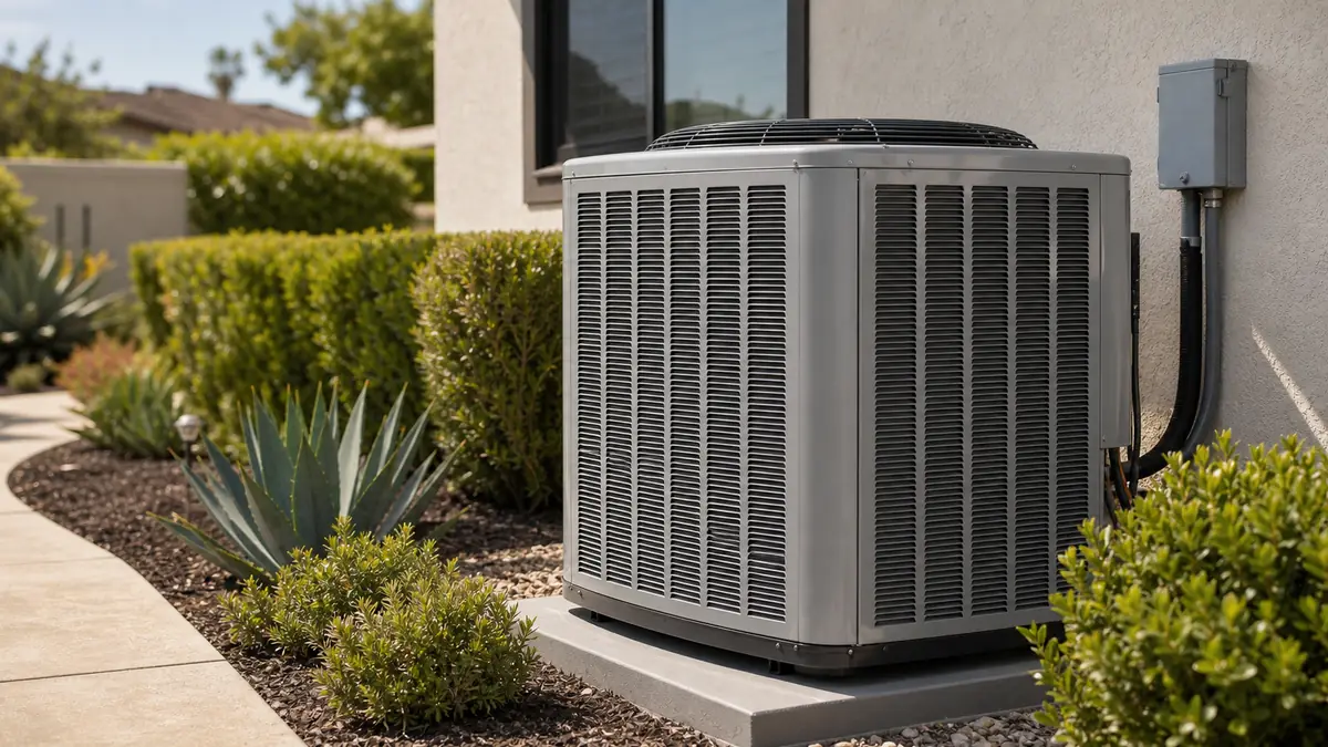 Trane XR-series condenser with Spine Fin coil installed at a Glendale flatland home